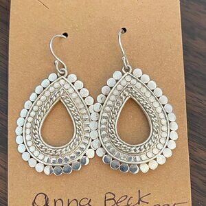 Anna Beck Silver Teardrop Earrings